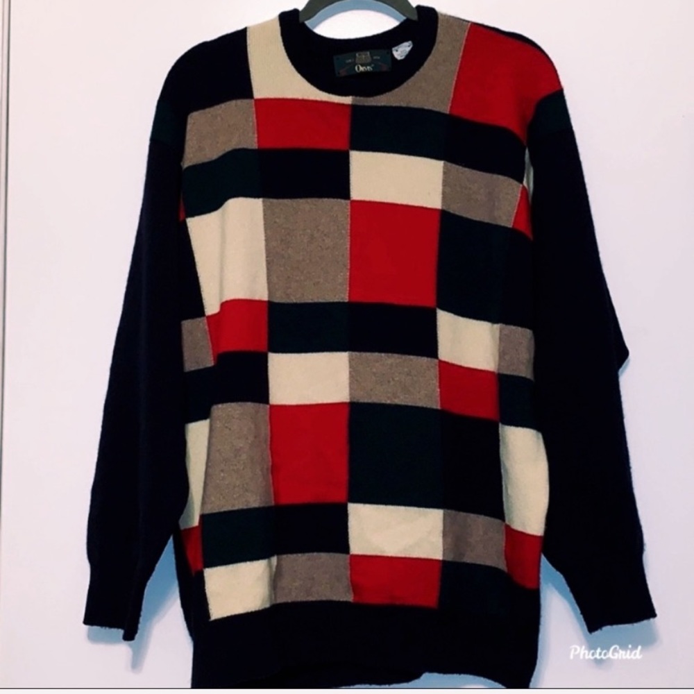 Orvis multi-color cashmere sweater